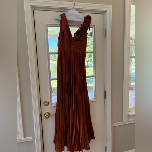 AMUR Copper Ruffled Dress - Picture 2 of 4